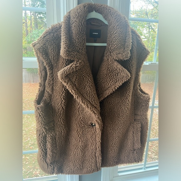 Express Teddy Cinched Back Vest - Picture 10 of 12